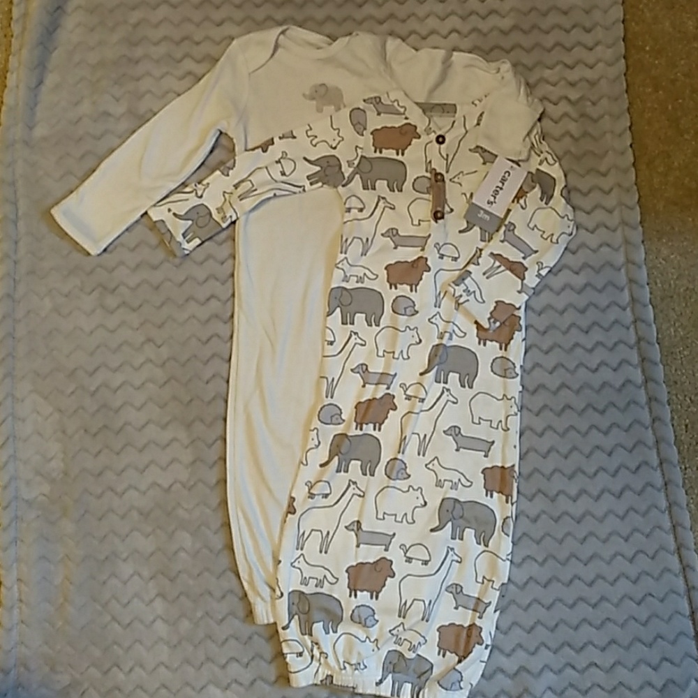 Carter's Nightgown Unisex 2-pack - NEW